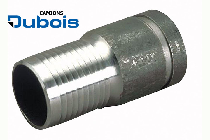 Hose barb groove nipple.